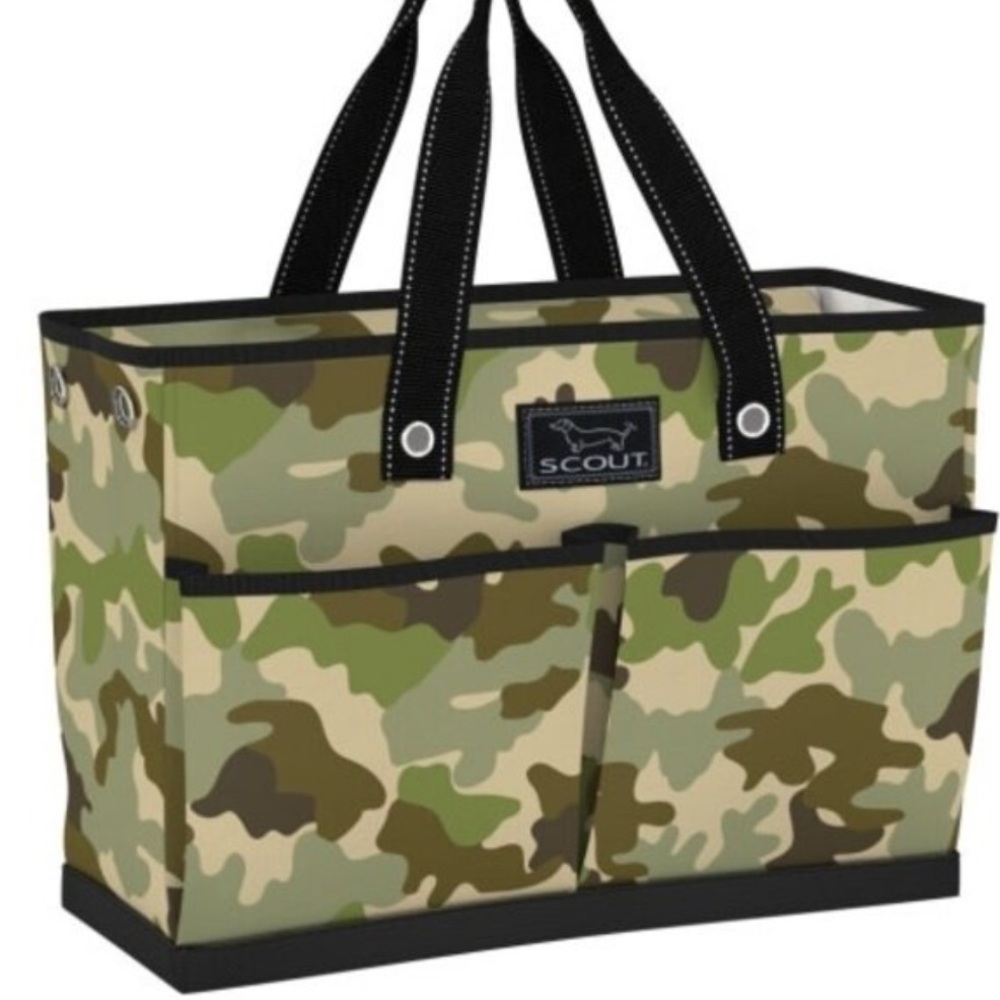 Scout Camouflage Duffel Bag with Black Trim